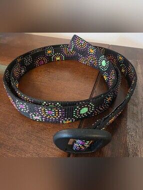 Bison Designs Nylon Activewear Belt Size Medium Made In USA Multicolor Unisex